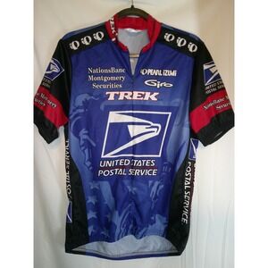 VTG Pearl Izumi TREK United States Postal Service Cycling Jersey Short Sleeve L
